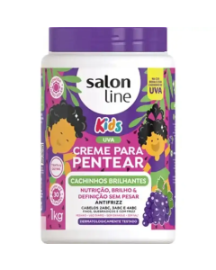 Creme para Pentear Salon Line Condicionador Kids Cachinhos Brilhantes - 1kg