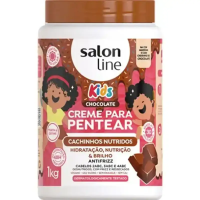 Creme para Pentear Infantil Salon Line Kids Cachos Nutritivos Chocolate - 1kg